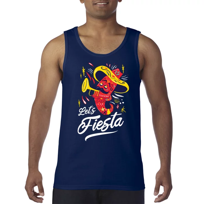 Let's Fiesta Chili Pepper Tank Top