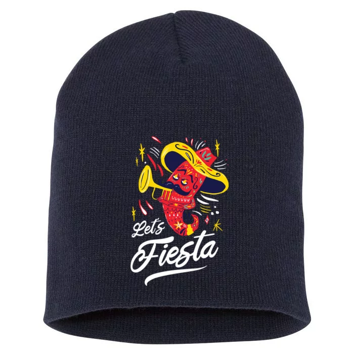 Let's Fiesta Chili Pepper Short Acrylic Beanie