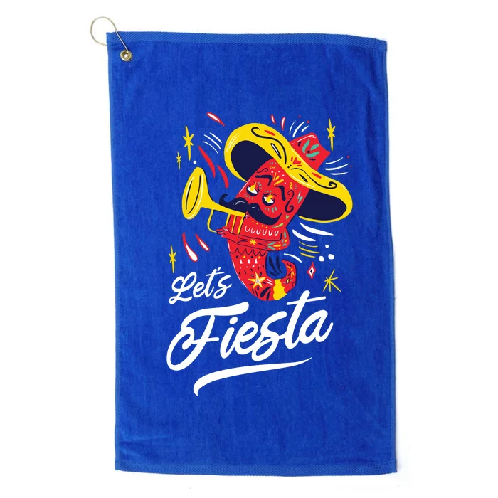 Let's Fiesta Chili Pepper Platinum Collection Golf Towel