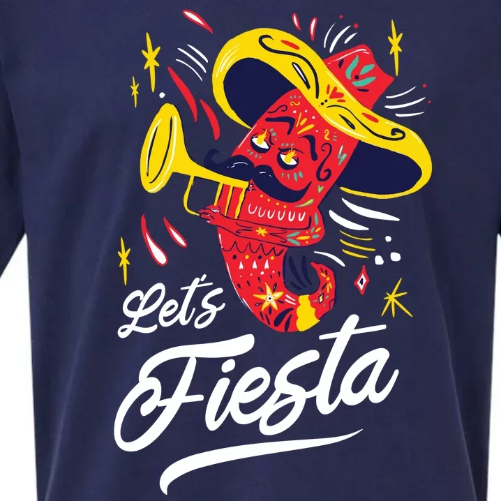 Let's Fiesta Chili Pepper Sueded Cloud Jersey T-Shirt