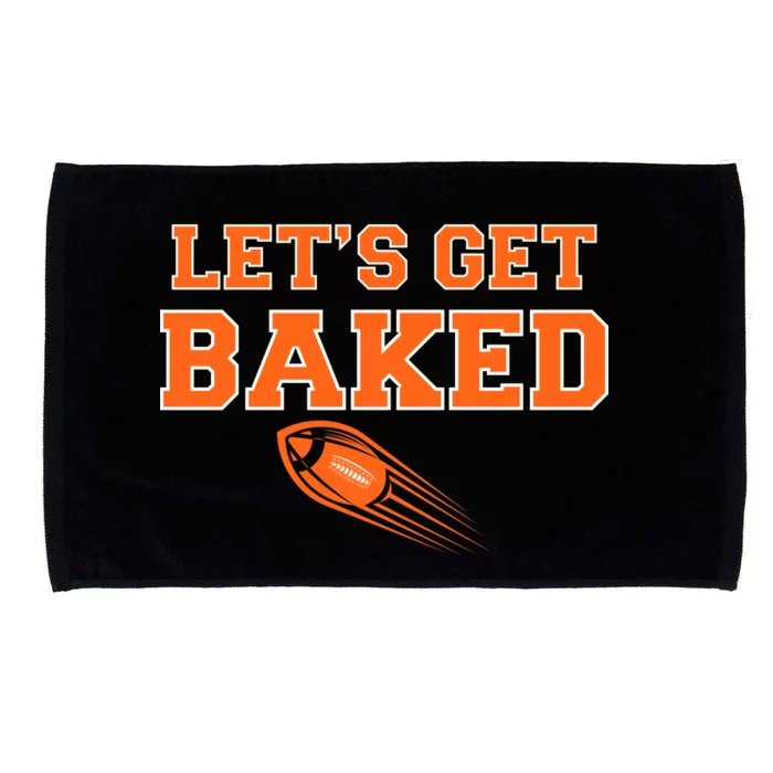 Let's Get Baked Football Cleveland Microfiber Hand Towel