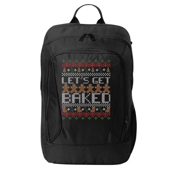 Lets Get Baked Ugly Christmas Sweater City Backpack