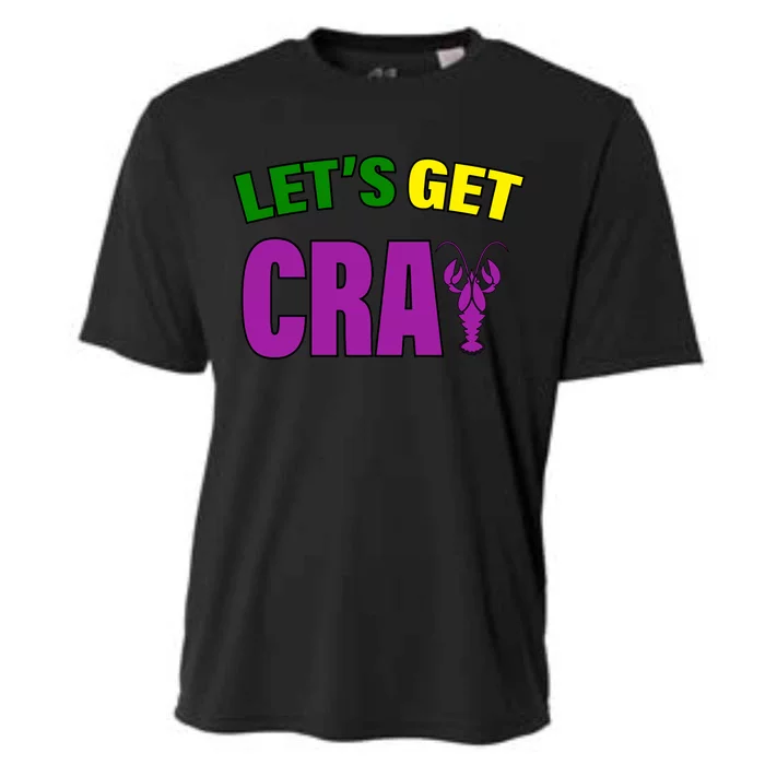 Lets Get Cray Mardi Gras Party Cooling Performance Crew T-Shirt