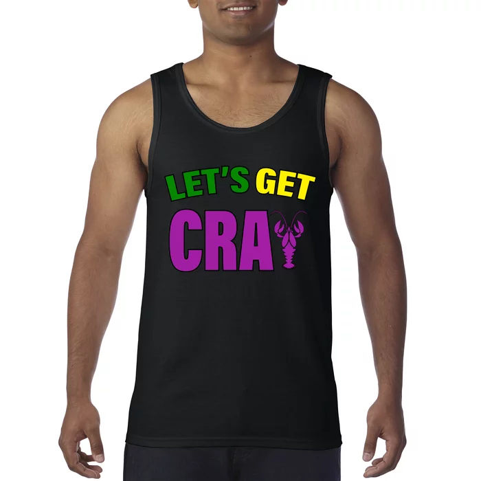 Lets Get Cray Mardi Gras Party Tank Top