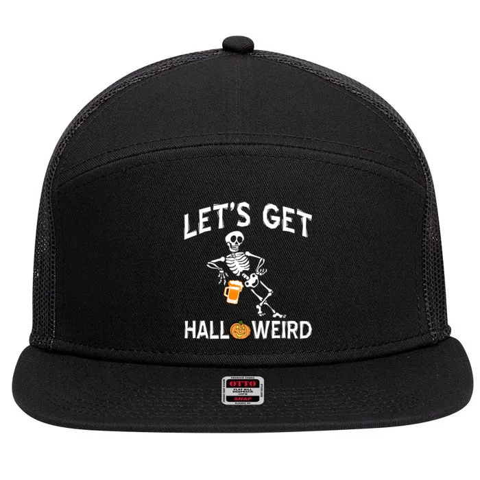 Let's Get Halloweird 7 Panel Mesh Trucker Snapback Hat