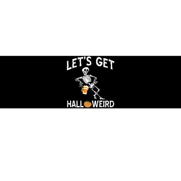 Let's Get Halloweird Bumper Sticker