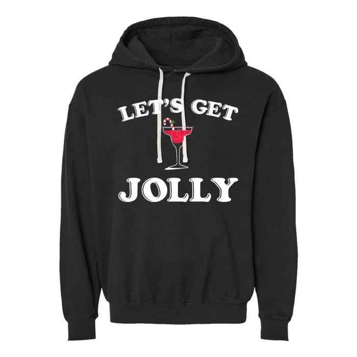 Let's Get Jolly Garment-Dyed Fleece Hoodie