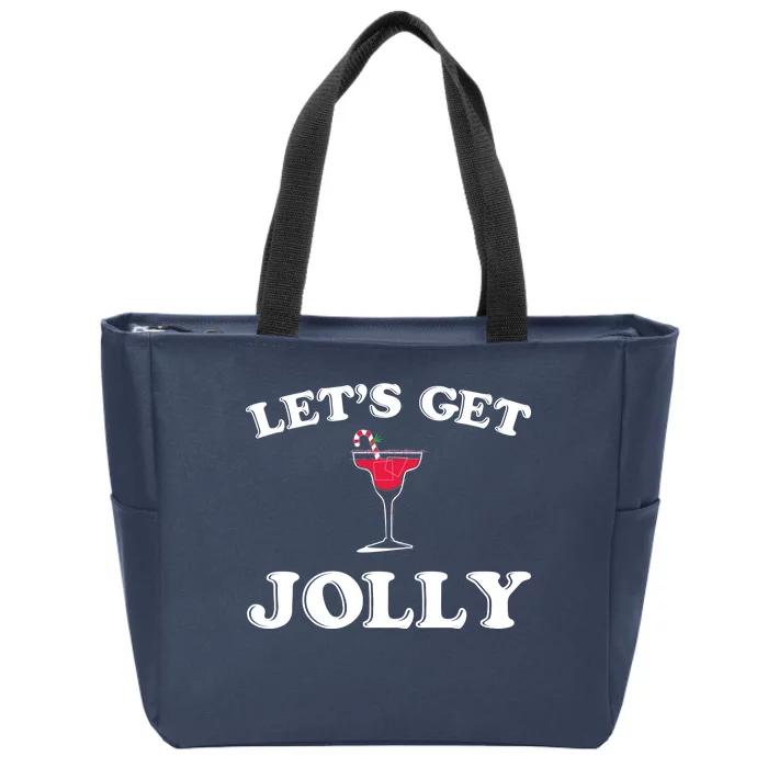 Let's Get Jolly Zip Tote Bag