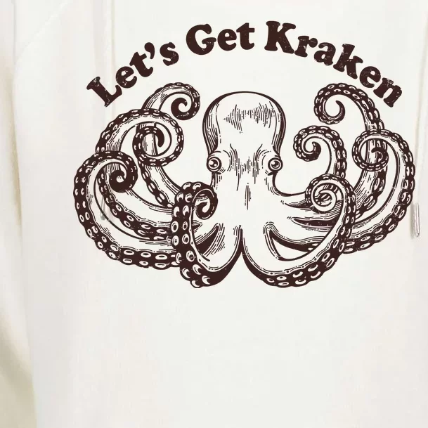 Let's Get Kraken Womens Funnel Neck Pullover Hood