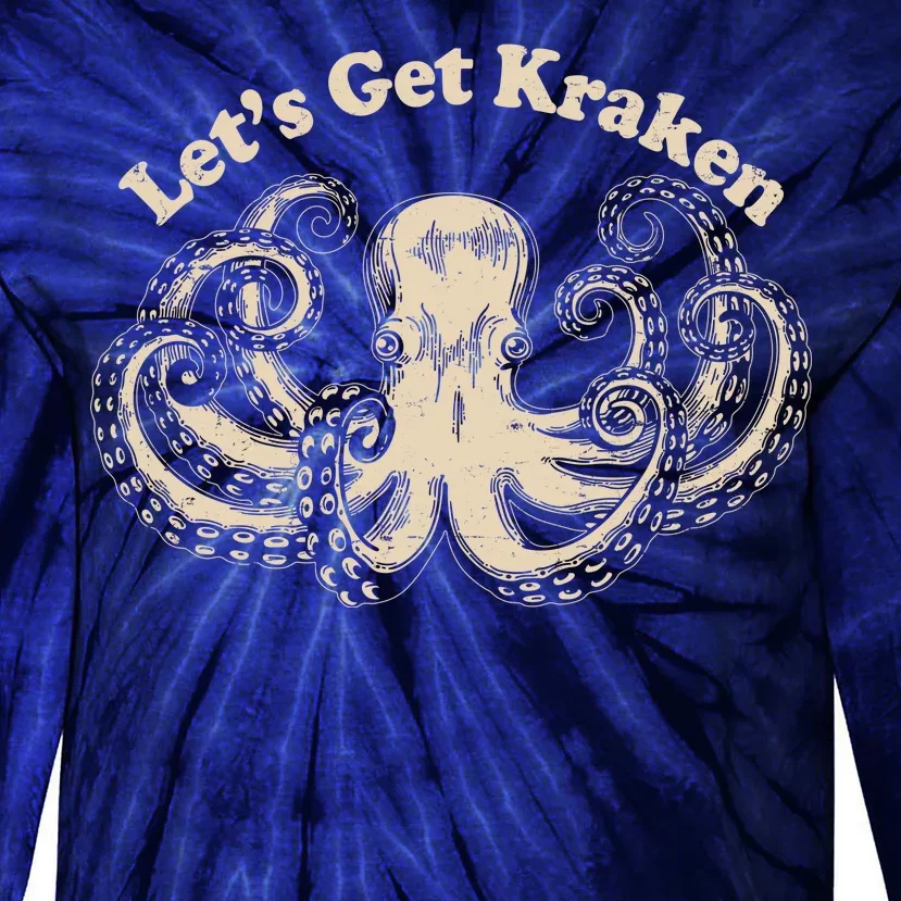 Let's Get Kraken Tie-Dye Long Sleeve Shirt