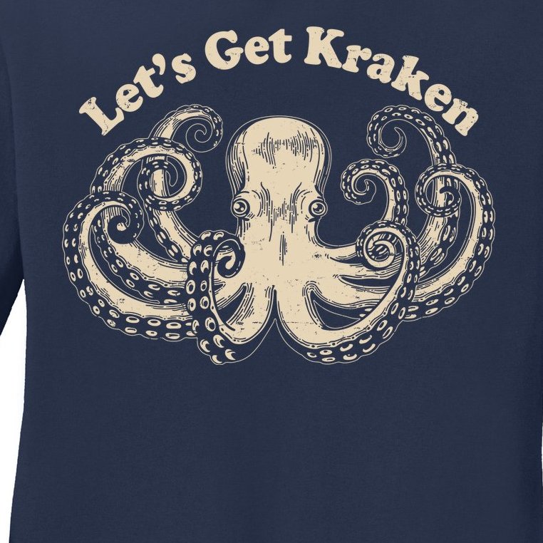 Let's Get Kraken Ladies Missy Fit Long Sleeve Shirt