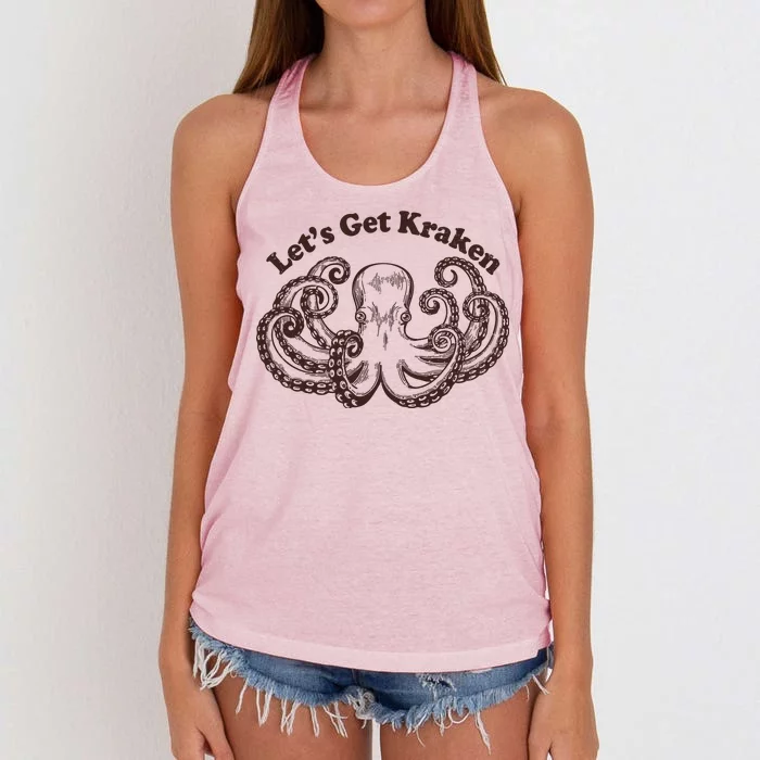 Let's Get Kraken Women's Knotted Racerback Tank