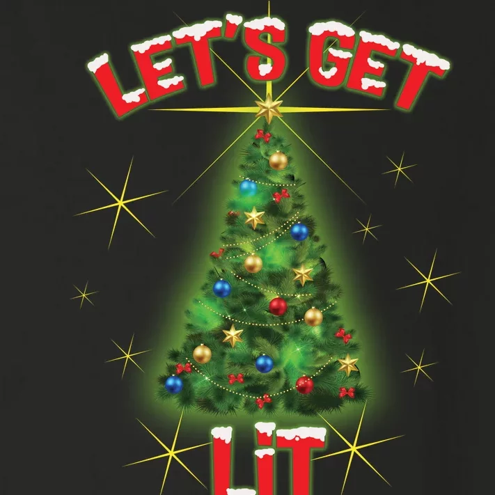 Let's Get Lit Christmas Tree Toddler Long Sleeve Shirt