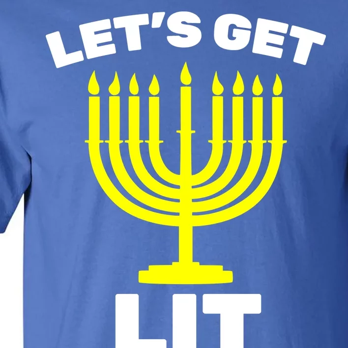 Let's Get Lit Hanukkah Tall T-Shirt