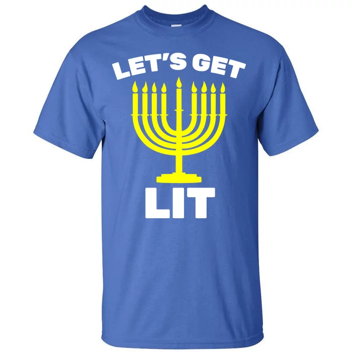 Let's Get Lit Hanukkah Tall T-Shirt