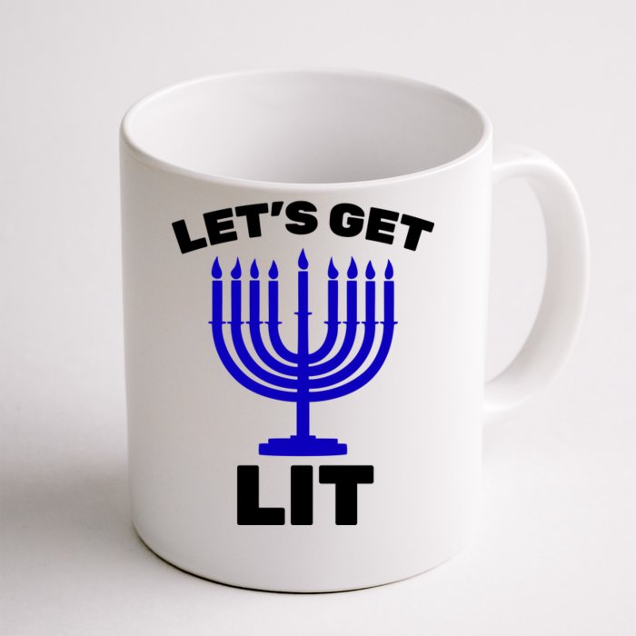 Let's Get Lit Hanukkah Front & Back Coffee Mug