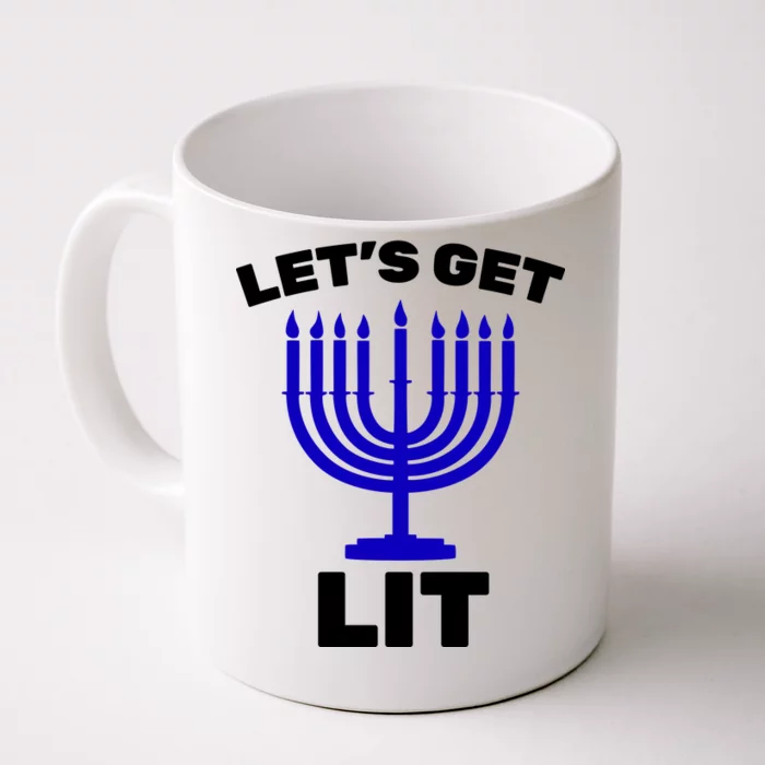 Let's Get Lit Hanukkah Front & Back Coffee Mug