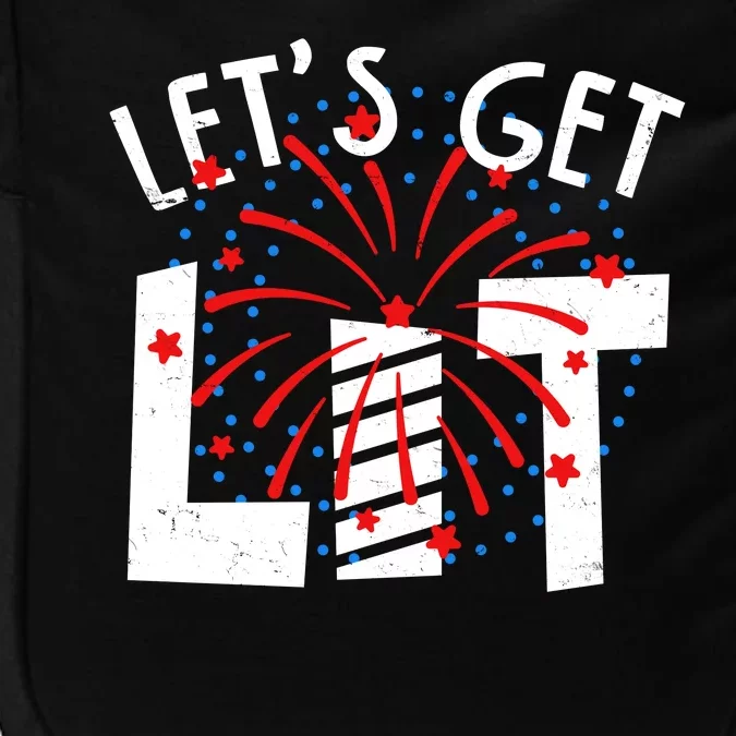 Let's Get Lit Memorial Day 4th of July Fireworks Impact Tech Backpack