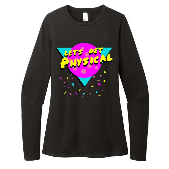 Lets Get Physical Retro 80s Womens CVC Long Sleeve Shirt