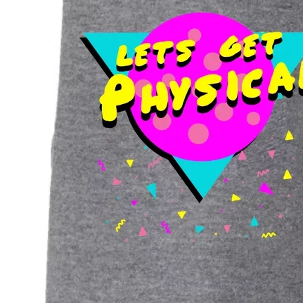 Lets Get Physical Retro 80s Doggie 3-End Fleece Hoodie