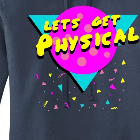 Lets Get Physical Retro 80s Women's Pullover Hoodie