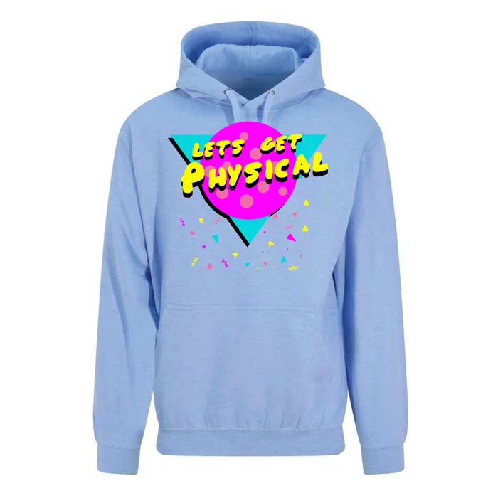 Lets Get Physical Retro 80s Unisex Surf Hoodie