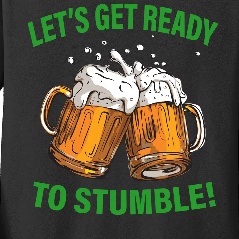 Let's Get Ready To Stumble Kids Long Sleeve Shirt