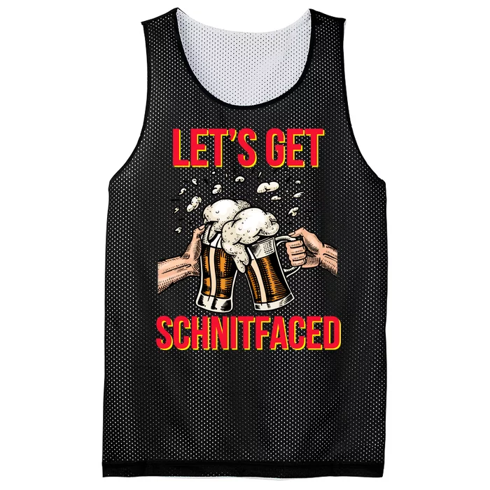 Let's Get Schnitfaced Mesh Reversible Basketball Jersey Tank