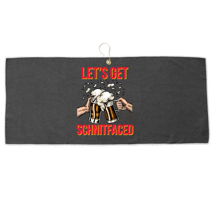 Let's Get Schnitfaced Large Microfiber Waffle Golf Towel