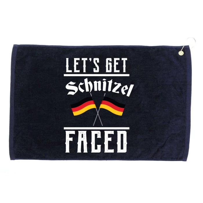 Let's Get Schnitzel Faced Grommeted Golf Towel