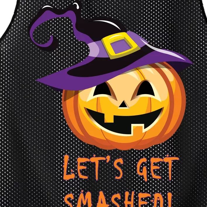 Let's Get Smashed Funny Halloween Mesh Reversible Basketball Jersey Tank