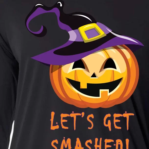 Let's Get Smashed Funny Halloween Cooling Performance Long Sleeve Crew