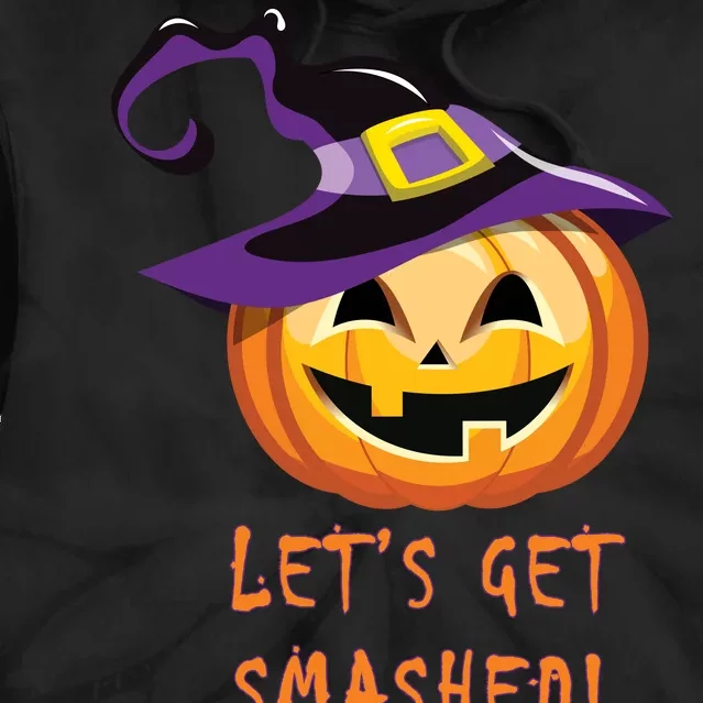 Let's Get Smashed Funny Halloween Tie Dye Hoodie