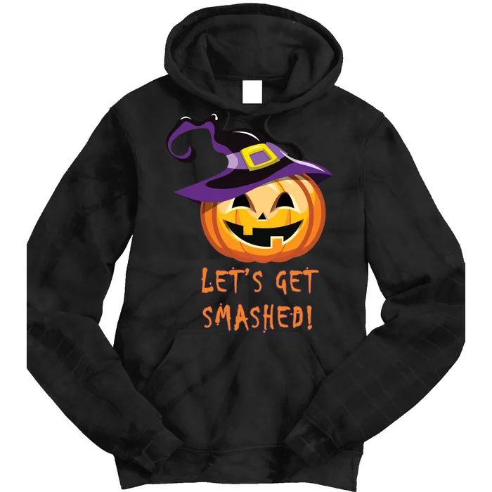 Let's Get Smashed Funny Halloween Tie Dye Hoodie