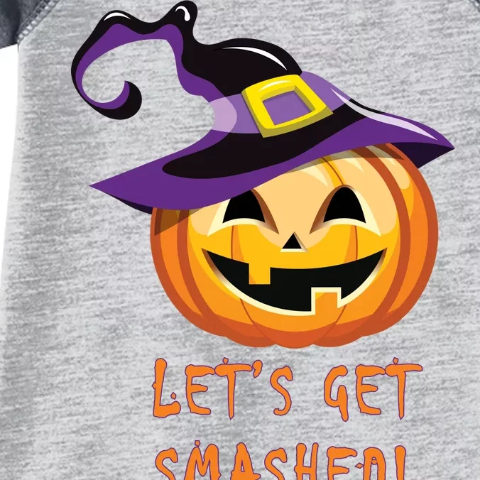 Let's Get Smashed Funny Halloween Infant Baby Jersey Bodysuit