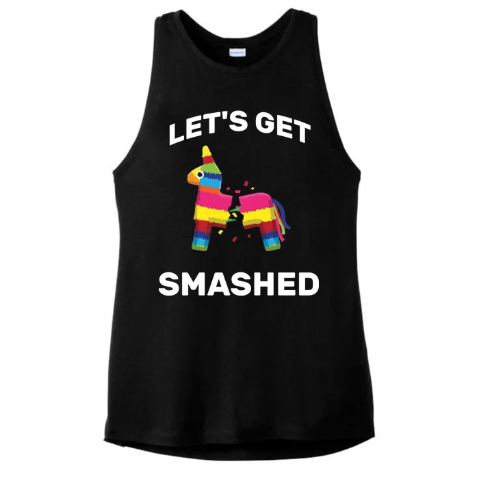 Let's Get Smashed Pinata Ladies Tri-Blend Wicking Tank