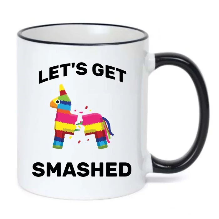 Let's Get Smashed Pinata Black Color Changing Mug