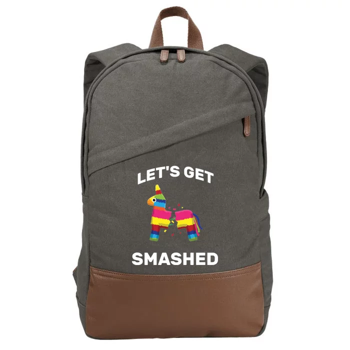 Let's Get Smashed Pinata Cotton Canvas Backpack