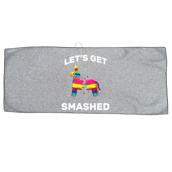 Let's Get Smashed Pinata Large Microfiber Waffle Golf Towel