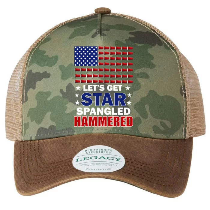 Let's Get Star Spangled Hammered Legacy Tie Dye Trucker Hat