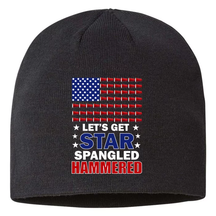 Let's Get Star Spangled Hammered 8 1/2in Sustainable Knit Beanie