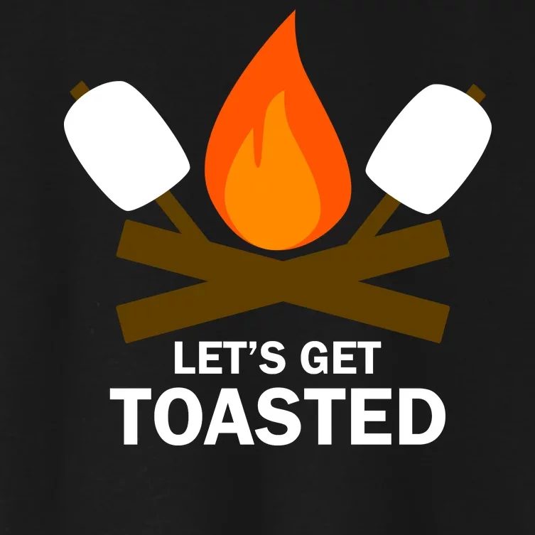 Lets Get Toasted Women's Crop Top Tee