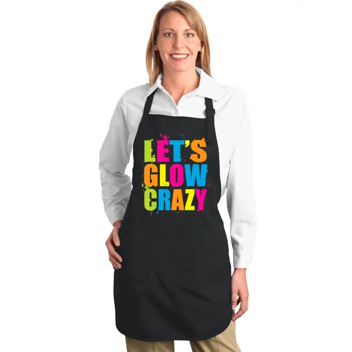 Let's Glow Crazy Full-Length Apron With Pocket