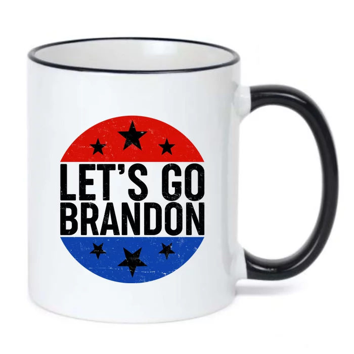 Lets Go Brandon Emblem FJB Chant Black Color Changing Mug