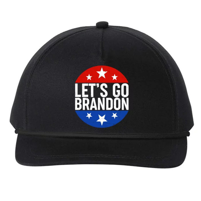 Lets Go Brandon Emblem FJB Chant Snapback Five-Panel Rope Hat