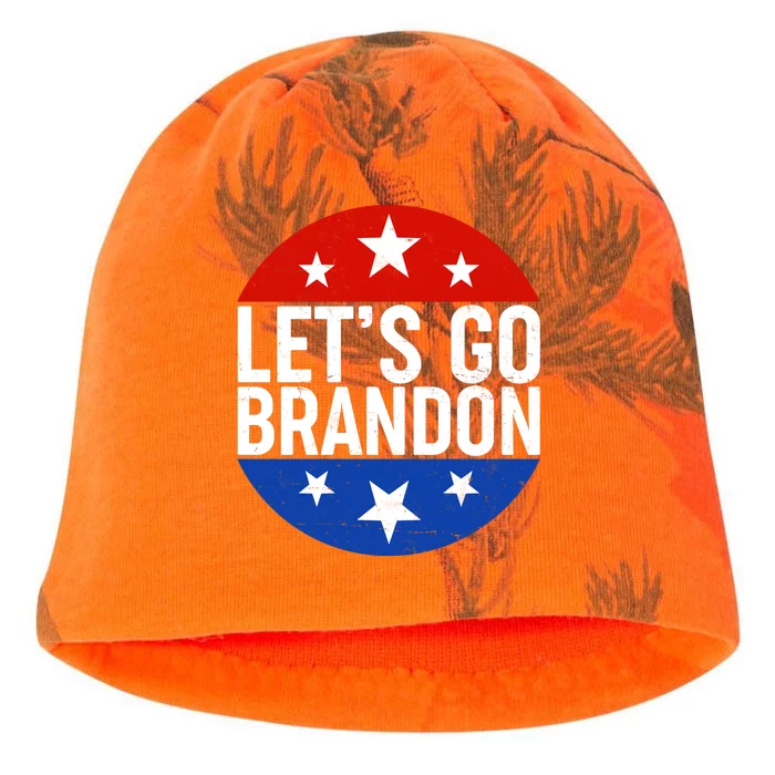 Lets Go Brandon Emblem FJB Chant Kati - Camo Knit Beanie