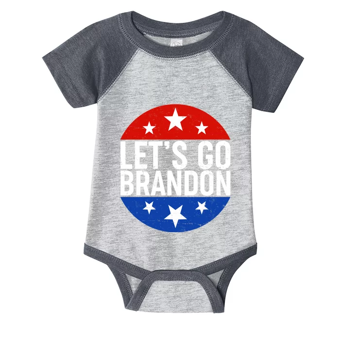 Lets Go Brandon Emblem FJB Chant Infant Baby Jersey Bodysuit