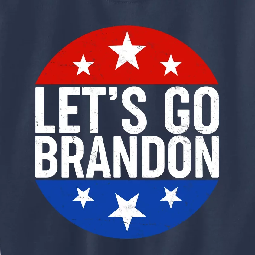 Lets Go Brandon Emblem FJB Chant Kids Sweatshirt