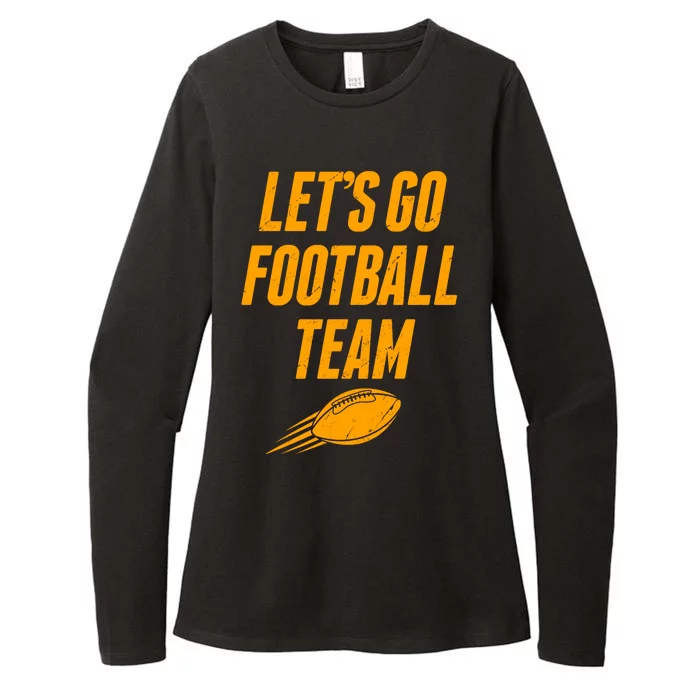 Let's Go Football Team Washington Football Fan Womens CVC Long Sleeve Shirt