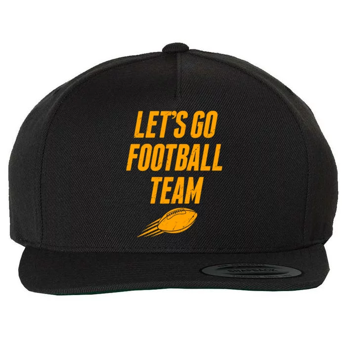 Let's Go Football Team Washington Football Fan Wool Snapback Cap